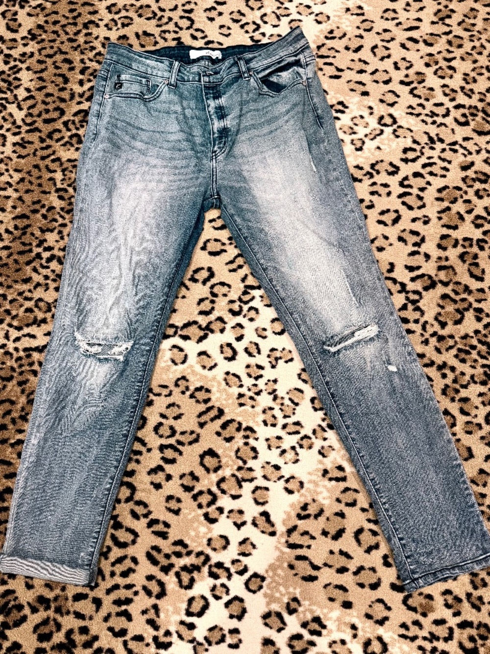 KanCan High Rise Distressed Skinny Jeans Size 15 / 31 EUC KC8356M
